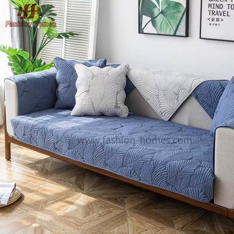 European Luxury Microfiber Embroidered Covers for Sofa