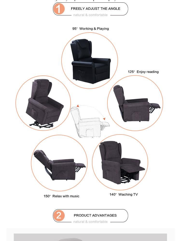 European Stylish Electric Motor Recliner Lift Chair Sofa for Elderly