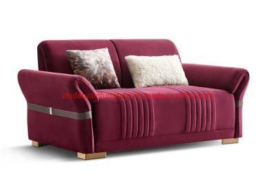 Zhida Hotel Furniture Luxury Lobby Reception Living Room Velvet Sofa
