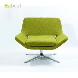 Durable Green Fabric Comfortable Cushion High Quality Luxury Single Sofa with Polish