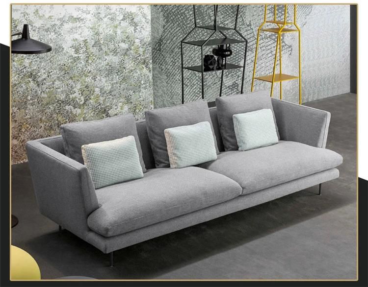 L Shape Modern People Three Seats Sectional Sofa Set