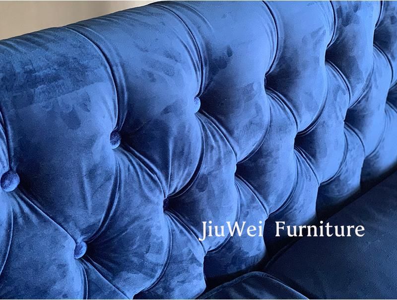 Italian Velvet Sofa Home Furniture Luxury Living Room Sofa/Lounge Sofa