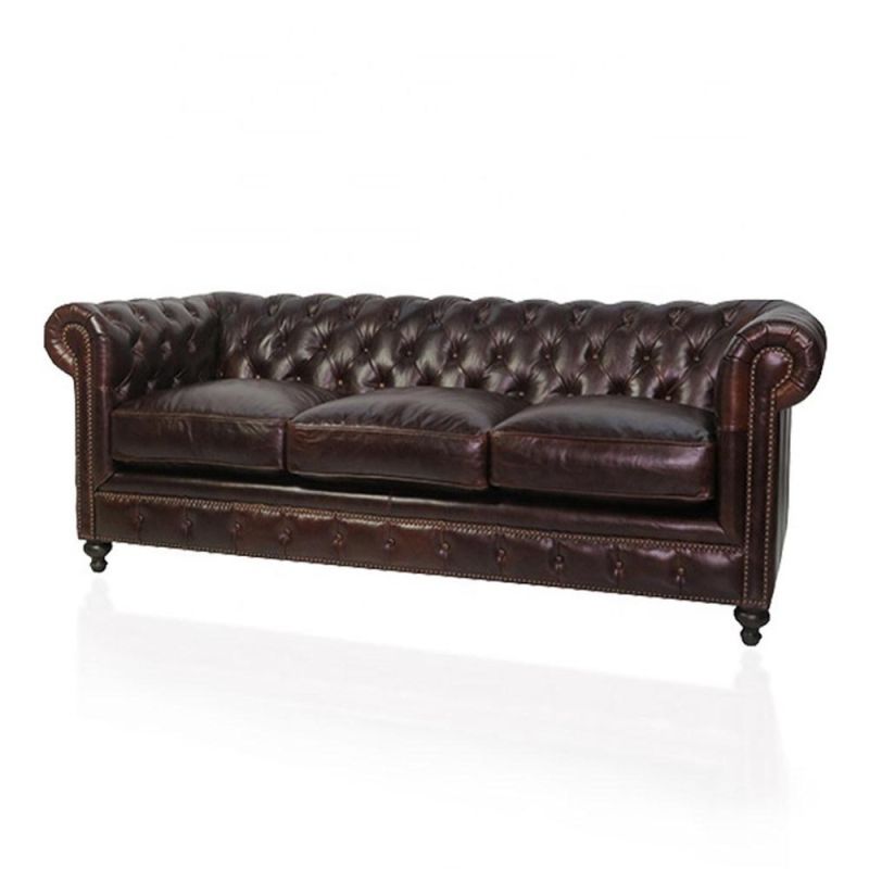 Luxury High-End Customize Furniture European Italian Sofa Geniun Leather Sofa