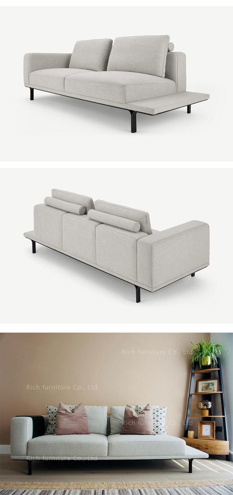 Leisure Couch Furniture Sofa Modern Fabric Lounge Chaise Sofa