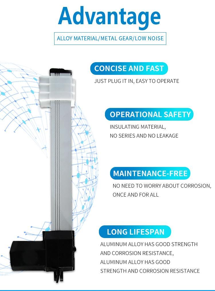 3000n Electric Linear Actuator for Solar Tracker Linear Drive Linear Motion