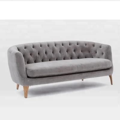 Russian Furniture Sleep Sofa Couch Tufted Velvet Loveseat with Buttons