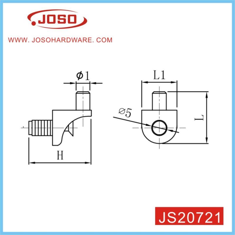 White Plastic Shelf Support Stud Pegs for Cabinet