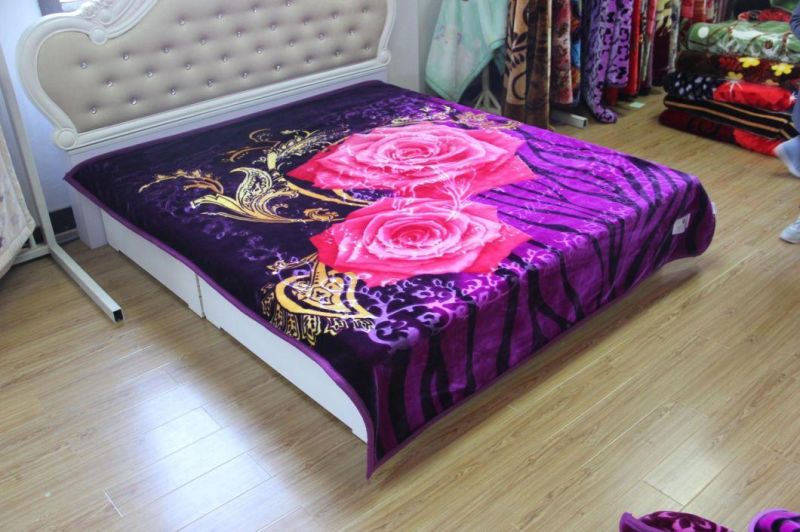 Wholesale Luxury Solid High Quality Polyester Soft Warm Cozy Sofa Bed Flannel Blanket for Winter