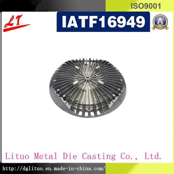 China Alloy Metal Die Casting Company LED Radiator Shell