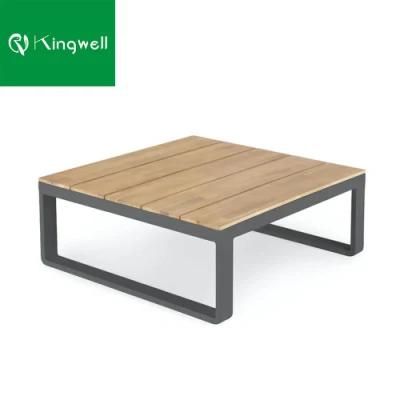 Garden Furniture Outdoor Sofa Coffee Teak Aluminum Table for Hotel Villas Patio Used