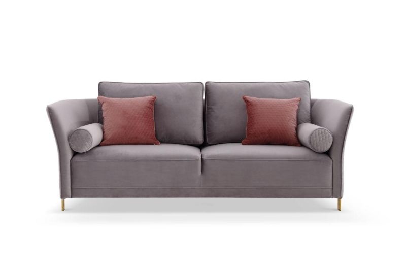 New Model Upholstery Velvet Sectional Sofa Set Design Italian Style Luxury Modern Living Room Set Home Furniture Sofa