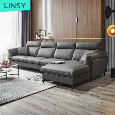 High Quality New L-Shaped Home Furniture Genuine Leather Couch Sofas Sofa Rap1K