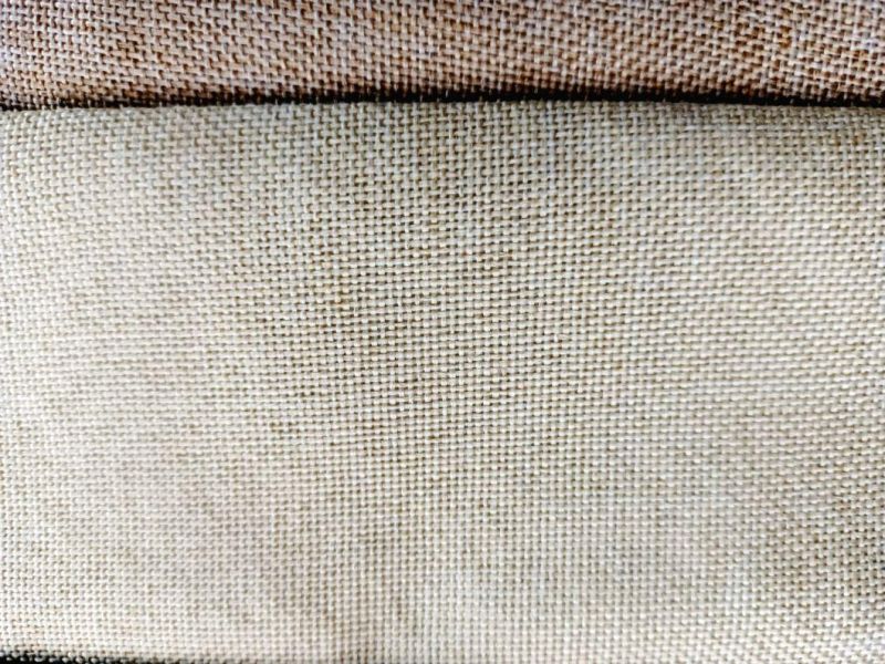 Wholesales Price with Good Quality 100% Polyester Bonded Linen Looks Sofa Fabric