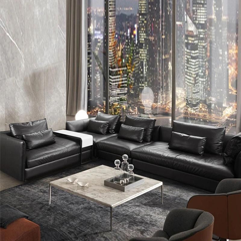 Luxury Leather Sofa Set 4 Seater 21xjsk044 Living Room Leather Sofas
