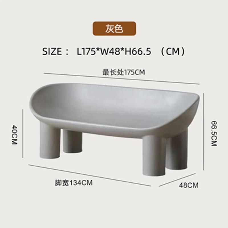 Plastic Sofa Elephant Leg Sofa Rotomolding Process Simple Style