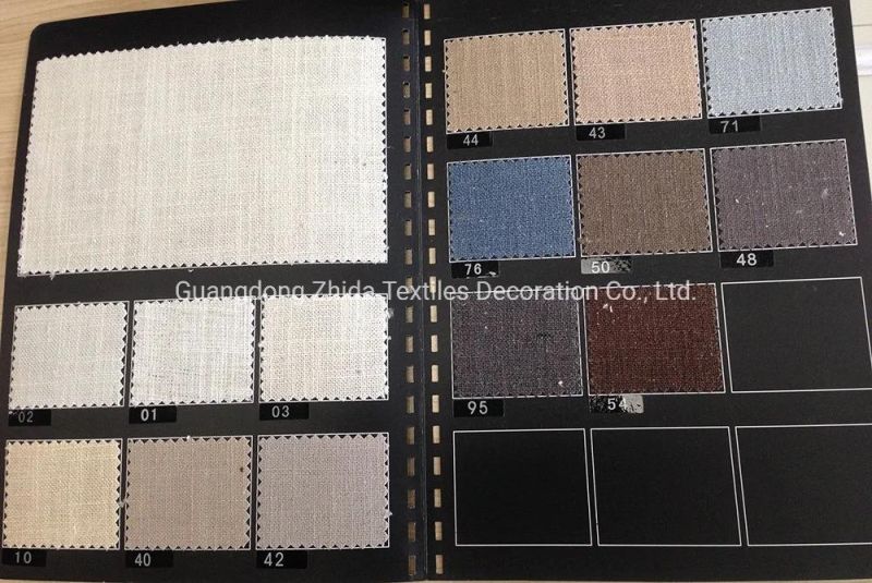 Hot-Selling Natural Linen Durable Sofa Plain Furniture Fabric