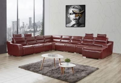2021 Contemporary Electric Leather Recliner Sofa Set Natuzzi Recliner Sofa