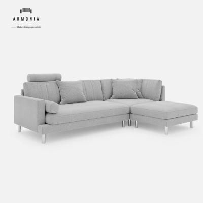 High Backest Fabric Home Furniture Modern Leisure Luxury Living Room Sofa