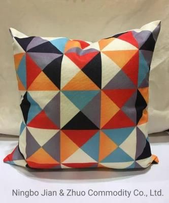 Custom Polyester Digital Printing Plaid Pillow Cushion
