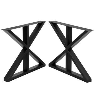 Adjustable Metal X Shape Frame Coffee Table Legs