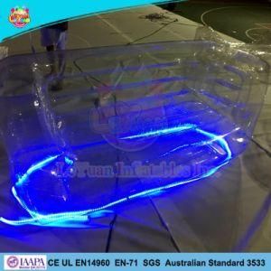 High Quality Transparent Inflatable Sofa with LED Light