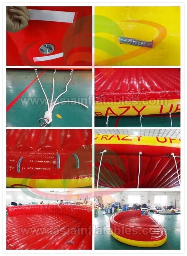 Summer Crazy Inflatable UFO Sofa, Inflatable Water Towable UFO for Lake or Sea