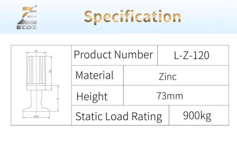 Kitchen Adjustable Leg Wj-120 Kitchen Part Table Equipment Adjustable Leg