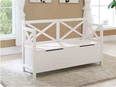 White Color European Style Wooden Sofa with Storage Cabinet (M-X1116)