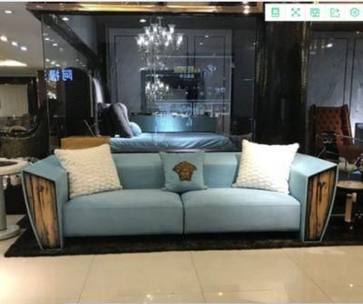 Italian Design Velvet Wood Upholstered Modern Home Furniture Living Room Sectional Sofa Living Room Sofa Set Furniture Luxury Sofa