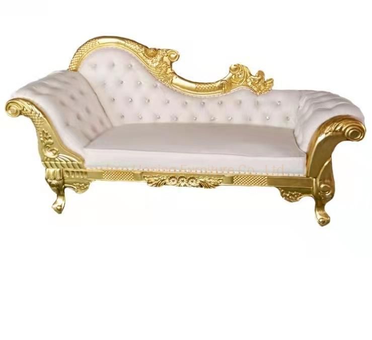 Manufacturer Hotel King Throne Wood Furniture European Antique Chaise Nordic Carved Double Single Concubine Sofa Decoration Couch Wedding Image Chair