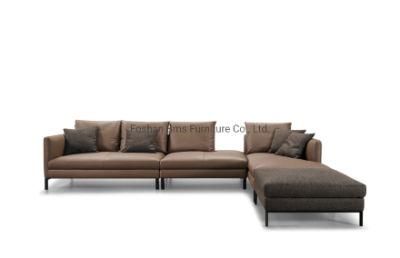 2020 New Italy Design Flexible Combination Custom Leather Sectional Sofa