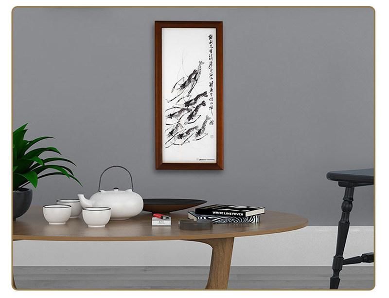 Tempered Chinese Deep Carved Glass Painting (D001-2-004)