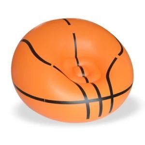 Round Shape Single Basketball PVC Inflatable Sofa