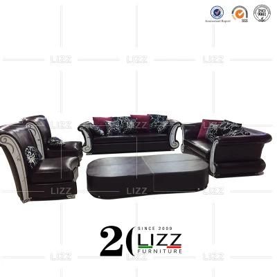 Modern Office / Hotel Leisure Genuine Leather Sofa Furniture Set