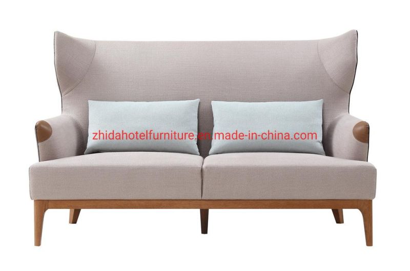 High Back Modern Living Room Furniture Hotel Reception Area Fabric Sofa