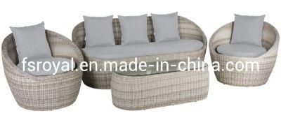 2020 New Chinese Style Outdoor Aluminum Rattan Sofa Set Garden Furniture 4PCS