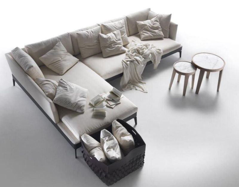 Modern Home/Hotel Furniture Living Room Chaise Sofa Set Fabric Sofa China Manufacturer