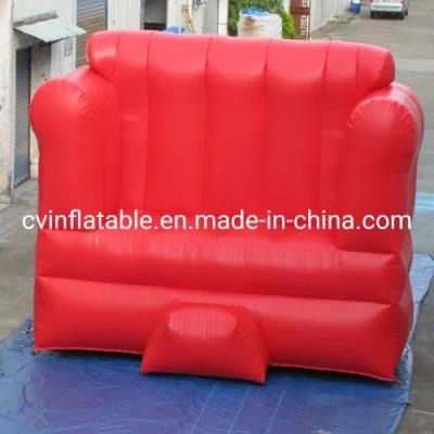 Giant Red Inflatable Advertising Sofa Model Promotional Inflatable Sofa