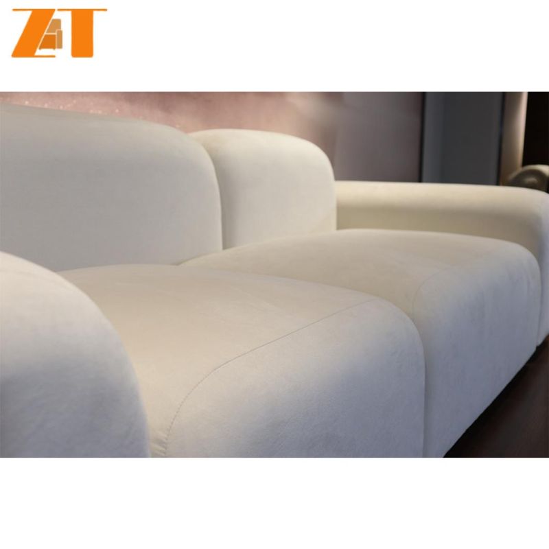 Nordic Minimalist Design Apartment Leisure Sofa Bed Floor Chair Lazy Couch Lamb Wool Fabric Sofa