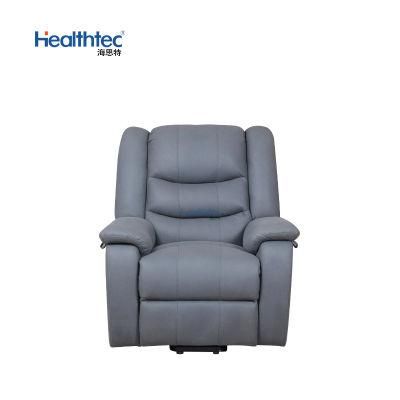 High End Grey Blue Color Recline Function Sofa
