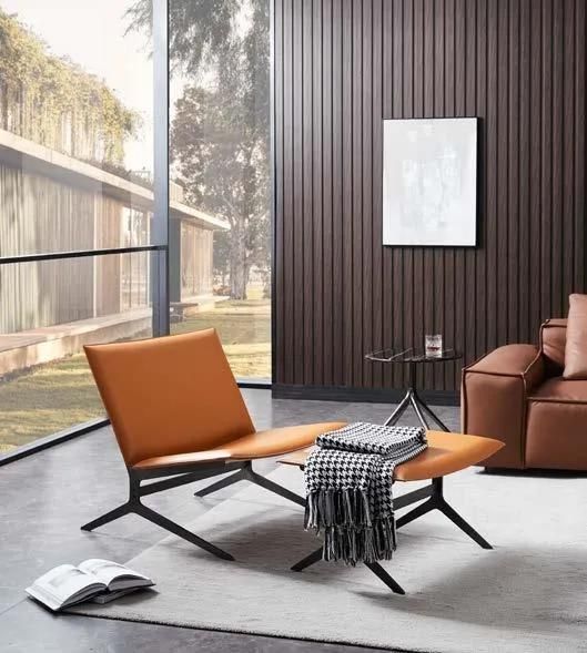 European Style Luxury Modern Fabric or Leather Hotel Living Room Solid Wood Home Furniture Lazy Stylish Leisure Sofa Chair