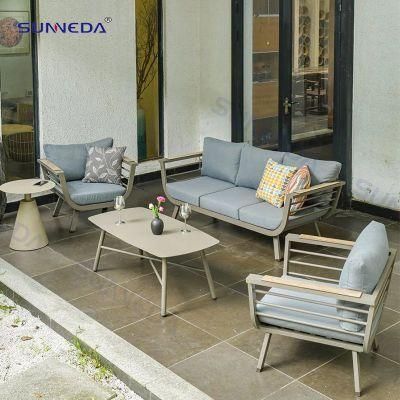 Deluxe Outdoor Modern Leisure Aluminum Sectional Garden Sofa Furniture