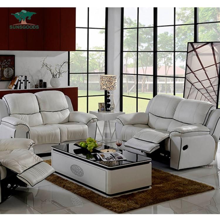 Elegant 5 Seater Leather Recliner Chairs Lift 2 2 1 Leather Sofa