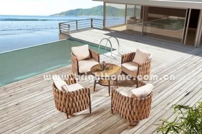 New Design Aluminium Textilene Rope Outdoor Sofa Furniture