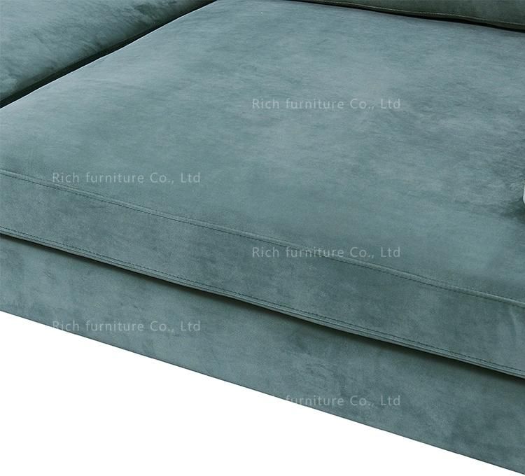 Modern Furniture Lounge Velvet Couch Sofa for Drawing Room