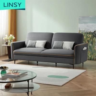 Wood Sponge Fabric Couch Sofas L Shape Folding Sofa Bed Hot S136