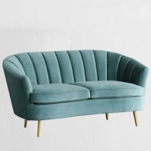 Green Color Modern Fashion Loveseat Fabric Sofa (L01)
