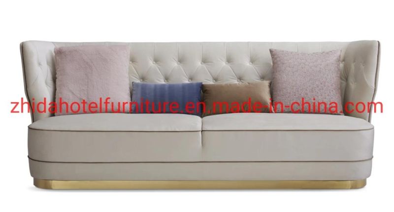Hotel Furniture Luxury High Back Fabric Living Room Sofa