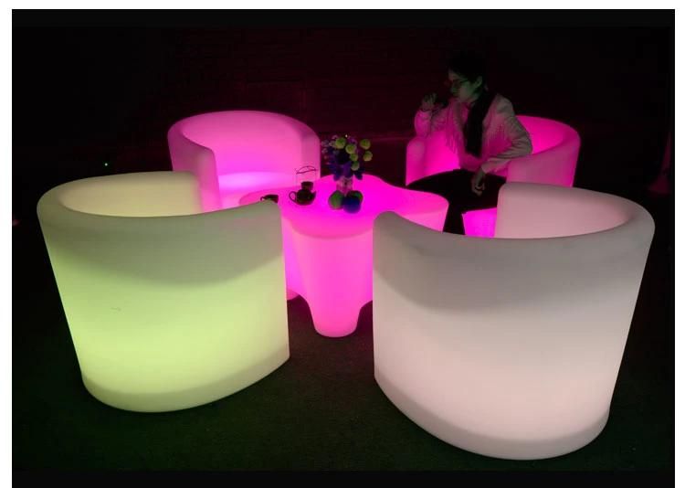 LED Lounger Low-Slung Chair Color Change Cozy Sofa LED Meuble