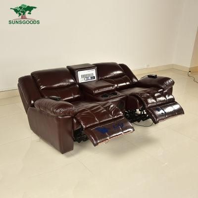 Simple Living Room Furniture Sectional Living Room Sofa Leather and Fabric Sofa Sets
